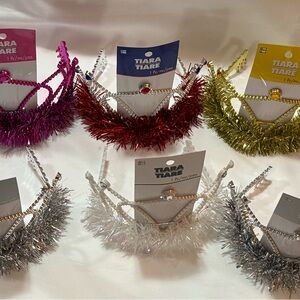 Unbranded Party city Colorful Tinsel Crowns Princess Party Girls Night Out